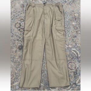 5.11 Tactical Pants Mens 38x32 Beige Taclite Pro Cargo Ripstop Stretch Waist
